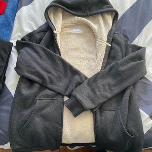 Men’s Old Navy Sherpa Lined Zip Up Hoodie